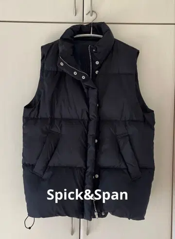 스픽 앤 스팬 빅 다운 베스트 다크 그레이 페더