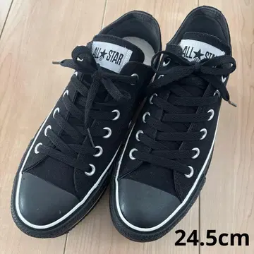 컨버스 통굽 올스타 스니커즈 캔버스 24.5cm 블랙