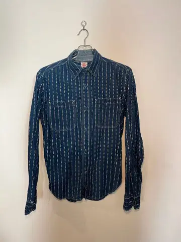 marka ware 마카웨어 트럼프 무늬 워바쉬 워크 셔츠