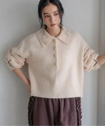 로리즈팜 폴로 니트