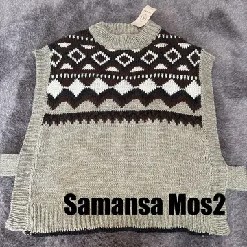 새상품! Samansa Mos2 자카드 베스트