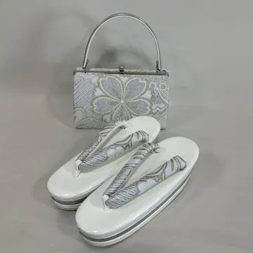 화이트 실버 벚꽃 통굽 조리백