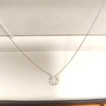 플라티나 다이아 호스슈 목걸이