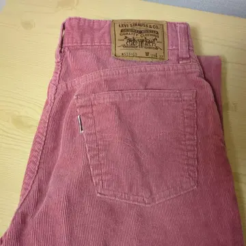 리바이스 코디 코듀로이 스트레이트 핑크 코듀로이