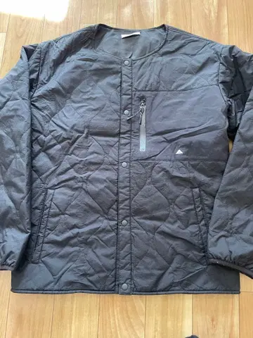 BAYFLOW 그레이 퀼팅 다운 자켓