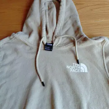 THE NORTH FACE 베이지 후드 부착 후드티
