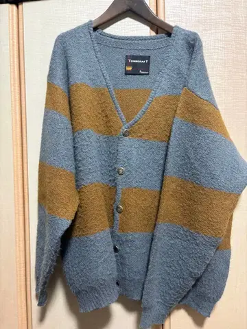 TOWNCRAFT 니트 가디건 그레이/브라운