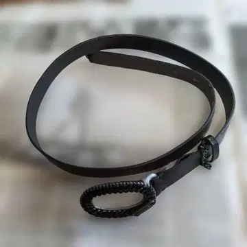 이탈리아제 블랙 뜨개질 디자인 벨트