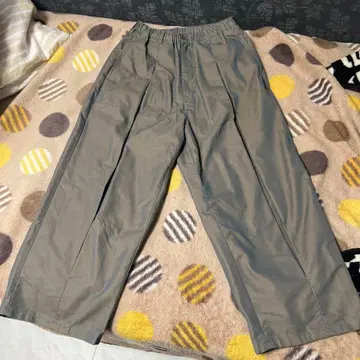 니코앤드 - 그레이 와이드 팬츠 허리밴딩