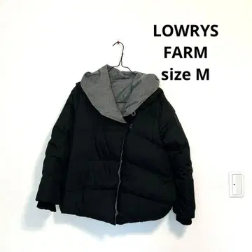 [ 로리즈팜 ] 숏 기장 리버서블 다운 자켓 다운 70%