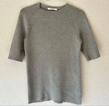 새상품 [ SLOANE ] 라이트 그레이 리브 니트