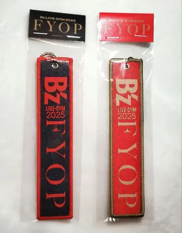 B'z LIVE-GYM 2025 FYOP 플라이트 택 블랙, 빨간색 2종