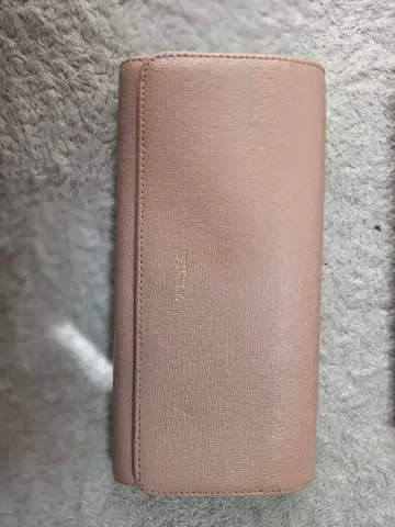 FURLA 핑크 장지갑 복수 포켓 부착
