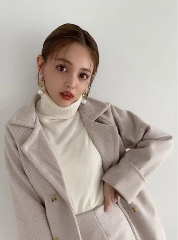 GRL 헤링본 테일러드 자켓 X 스커트 셋업