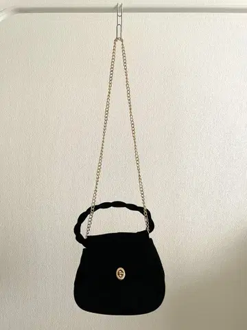 flower 스웨이드 숄더백