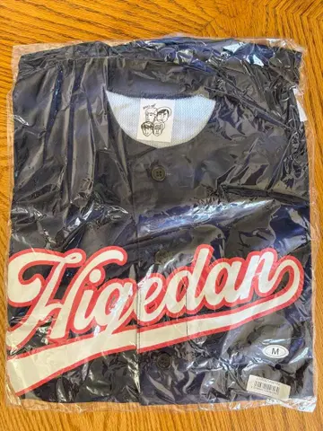 히게단 Higedan 굿즈 네이비 버튼 셔츠 M 사이즈