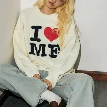 ACLENT 로고 자카드 라메 니트 탑