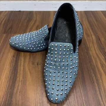 남성용 스터드 뾰족뾰족 endevice 엔데바이스 데님 원단