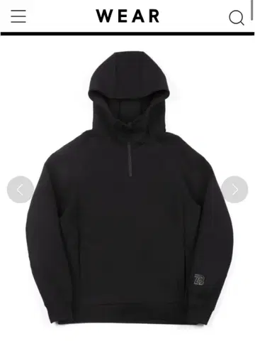 The DUFFER 종이상자 니트 하프 지퍼 후드티