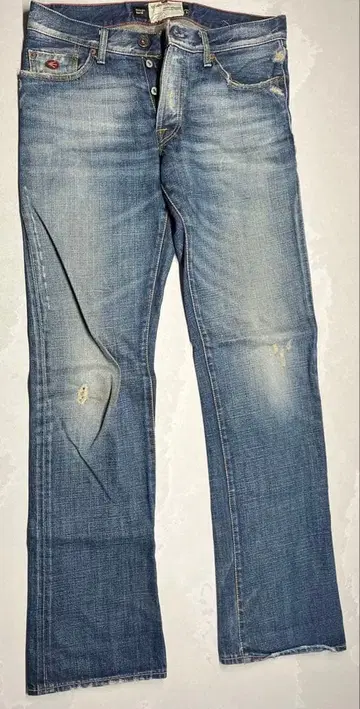 부츠컷 데님 라이트 블루