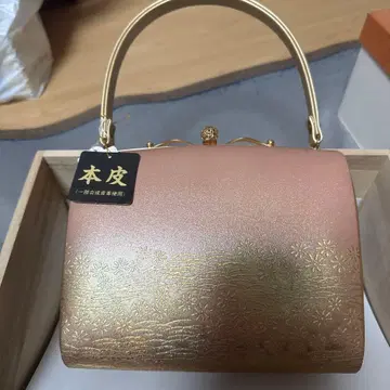 미사용 새상품 천연 가죽 기모노 백