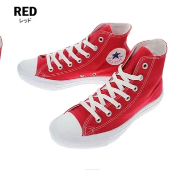 CONVERSE 하이컷 스니커즈 레드 23.0cm