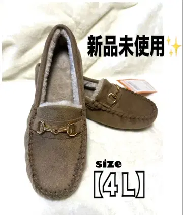 [ 4L ] 브라운 스웨이드 모카신 미사용 새상품