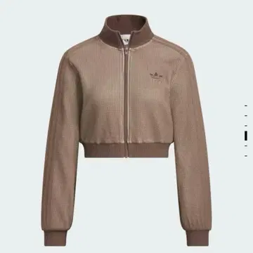 완판 adidas 브라운 크롭 자켓 M