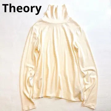 Theory 워셔블 울 SMOOTH KNIT 얇은 소재 터틀넥 니트