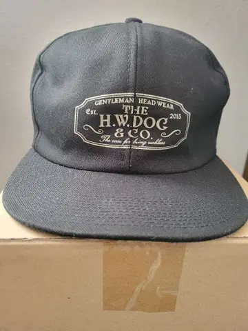 THE H.W.DOG & CO. 블랙 워크캡