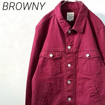 BROWNY 데님 자켓 G 포켓 부착 심플 캐주얼