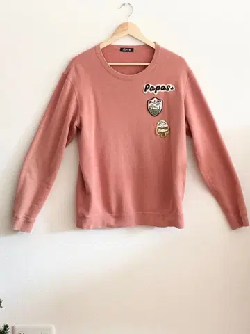 파파스 핑크 와펜 트레이닝복