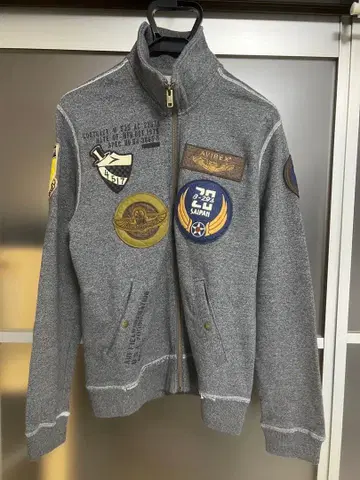 AVIREX 아비렉스 탑건 스탠드 지퍼 맨투맨 L 사이즈