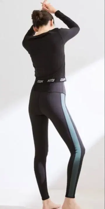 NERGY UV&수륙양용 메쉬 절개 스포츠 레깅스