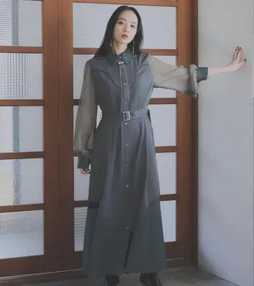 이소자이 절개 시어 원피스 HARE 하레 원피스 드레스