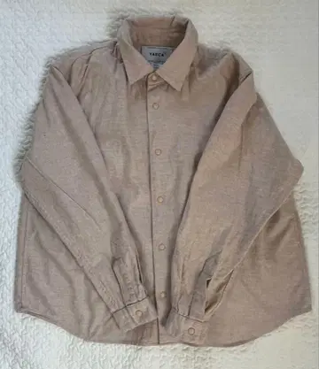 yaeca 플란넬 베이지 긴팔 셔츠 S 사이즈