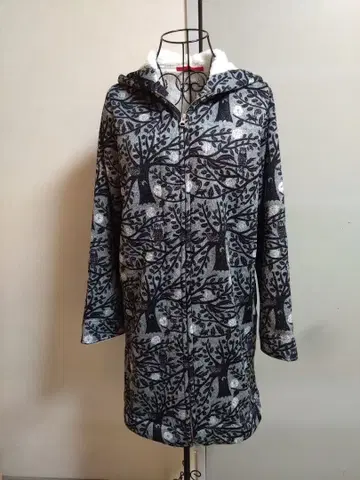 그라니프 니트 플리스 후디드 코트