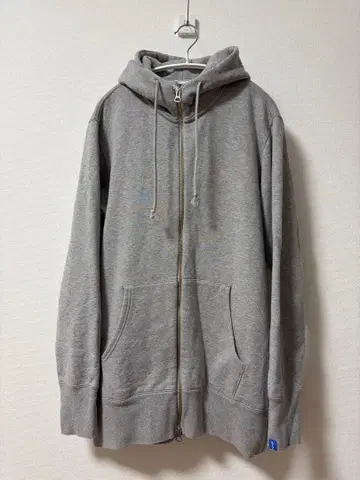 LOOPWHEELER (루프 휠러) 풀 집업 후드티 / 그레이