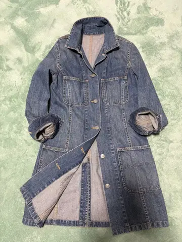 데님 롱 자켓 사이즈 36