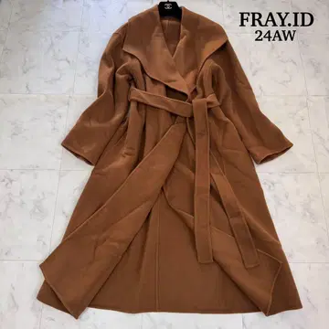 컨디션 최상 24AW 완판템 FRAY.ID 리버 롱 코트 카멜 M