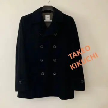 TAKEO KIKUCHI 블랙 피코트 LL