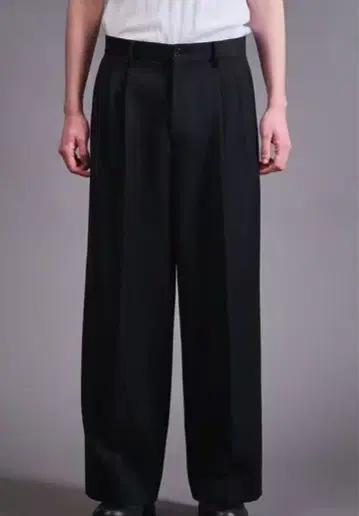 Monkey time 캬바쿠라 플리츠 트윌 3 플리츠 배기 팬츠