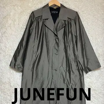 준 팬 온워드 카시야마 트렌치코트 광택 실크 100% 코트