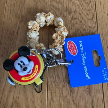 레어 디즈니 팝콘 버킷 스트랩 키링 팝콘