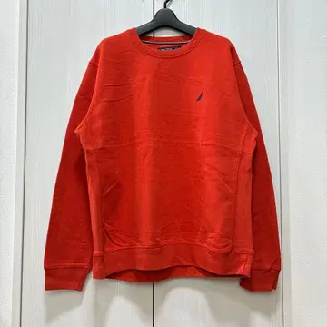 즉시 배송 NAUTICA 노티카 맨투맨 트레이닝복 오렌지 무지 XL