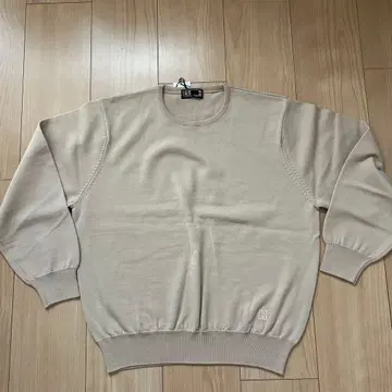 [ 미사용 새상품 ] 여성용 DAKS 긴팔 스웨터 M 울 100% 베이지