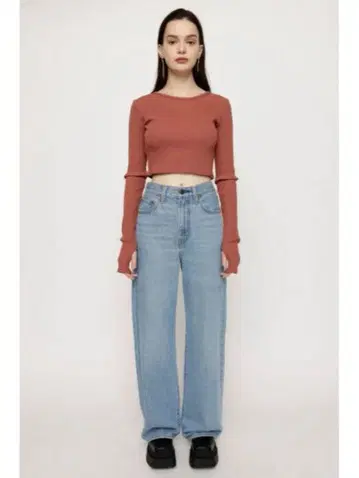 슬라이 SLY 별주 리바이스 LEVI'S 하이웨스트 와이드 데님 24