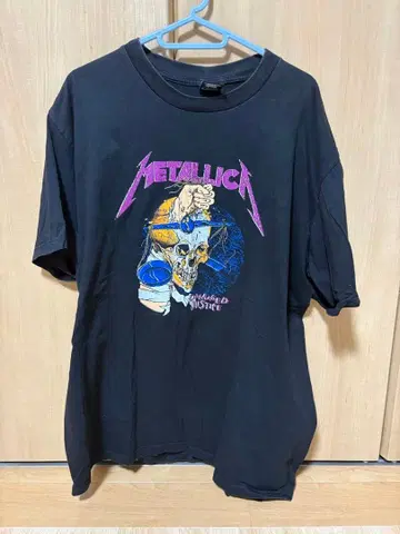 METALLICA T셔츠 XL 블랙