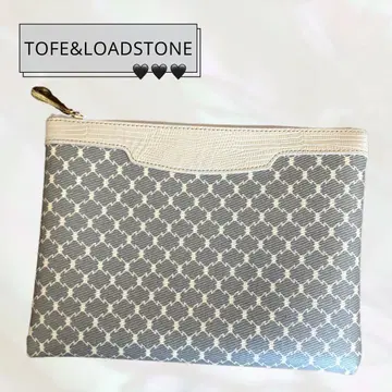 컨디션 최상*TOFE&LOADSTONE 컴팩트 클러치 파우치 그레이지