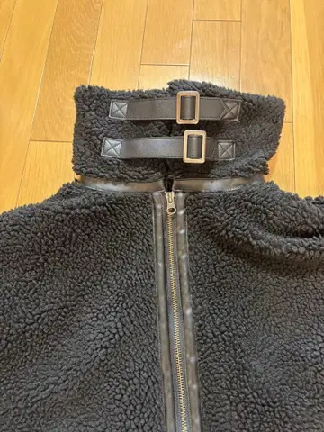 WEGO 블랙 플리스 자켓 M 논브랜드 보아 자켓